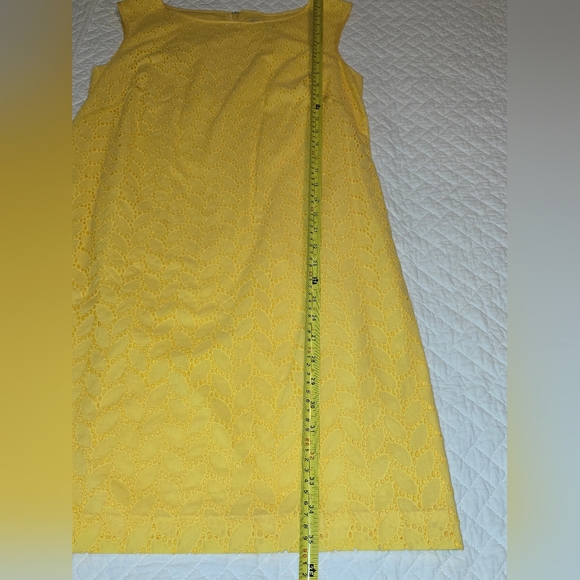NWT Ann Taylor Loft Bright Yellow Shift Dress Women's Size 8 - Picture 3 of 9